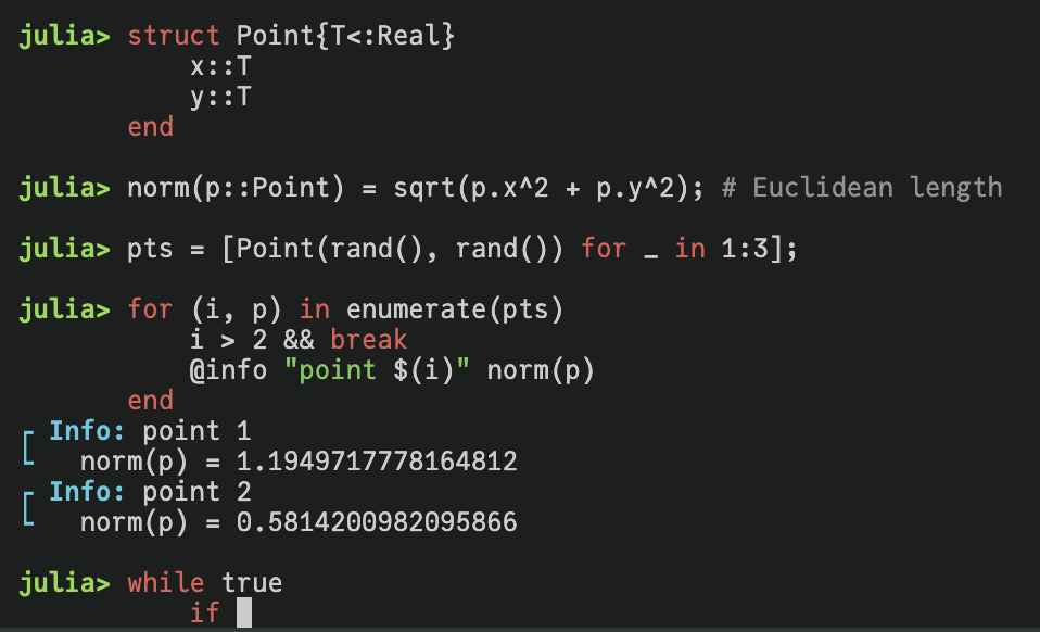 REPL syntax highlighting
